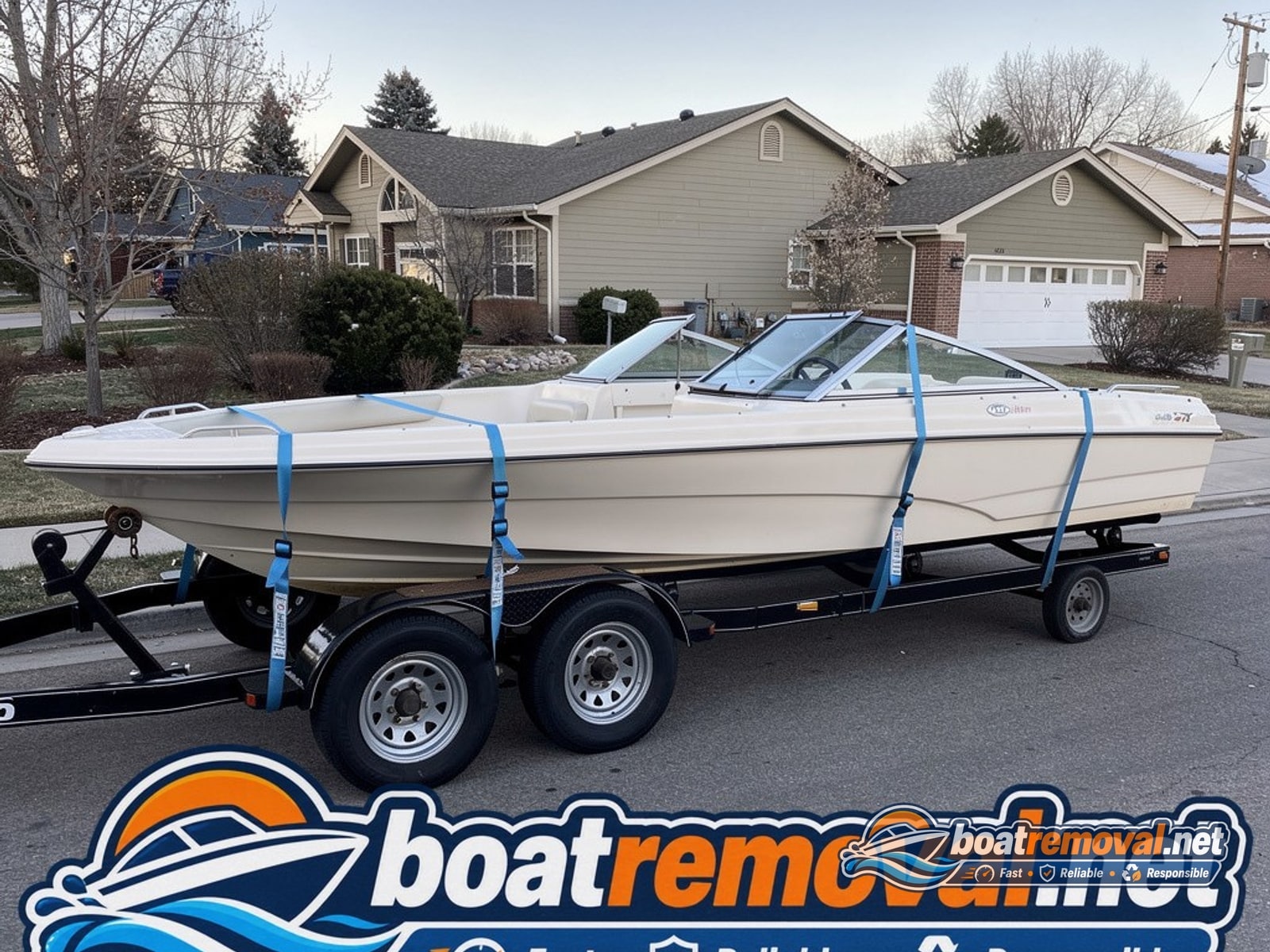 Reinell 190 loaded for removal Buena Park CA