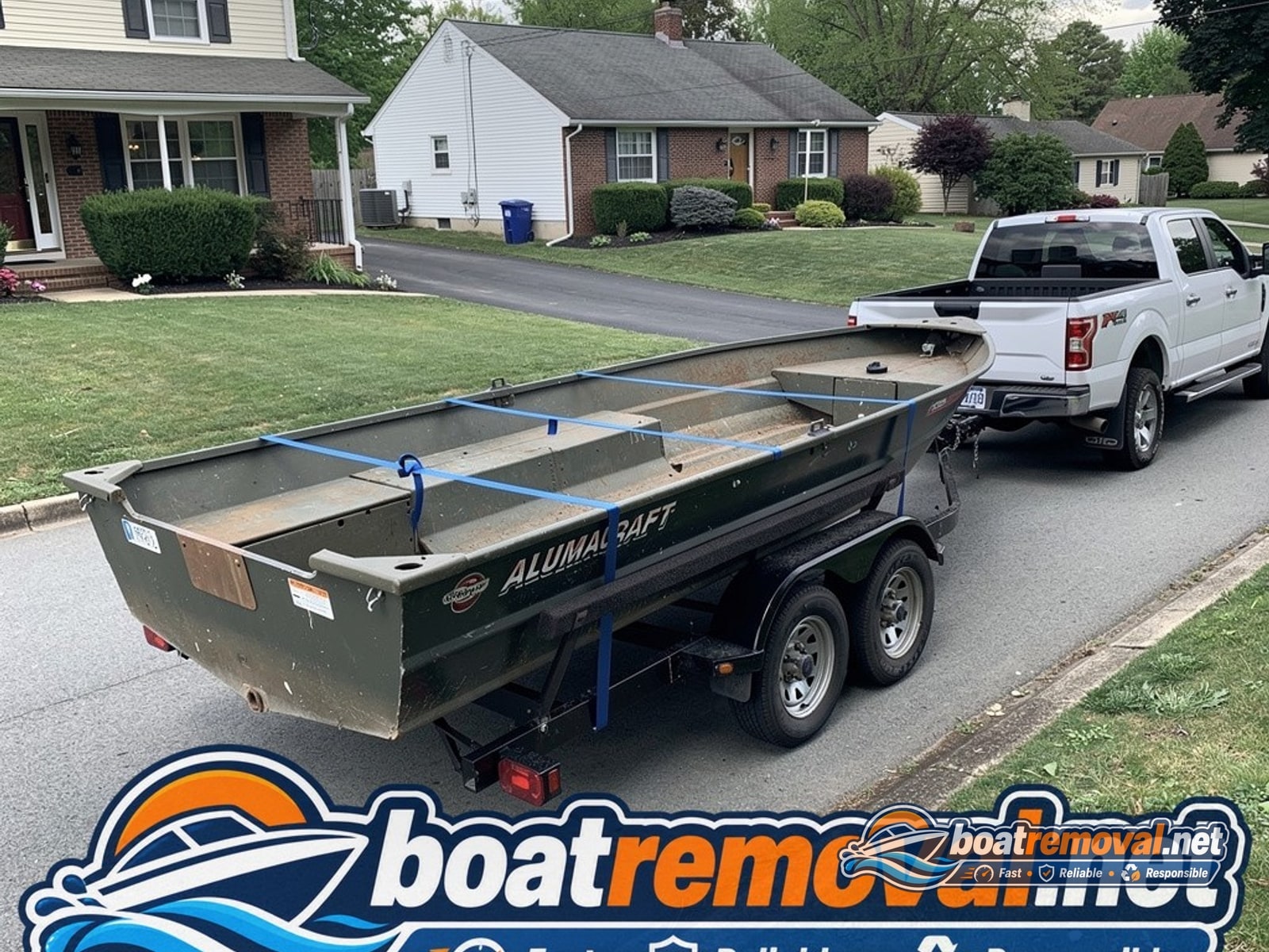 Smoker Craft 16 loaded for removal Jackson TN
