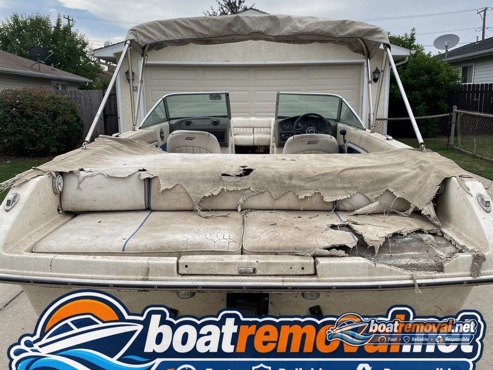 Sea Ray 180 removal Everett MA