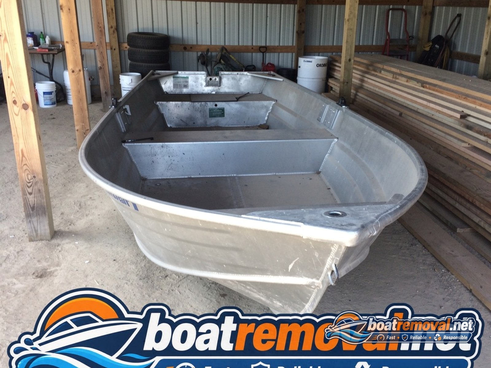Jon boat 1436 removal Chico CA