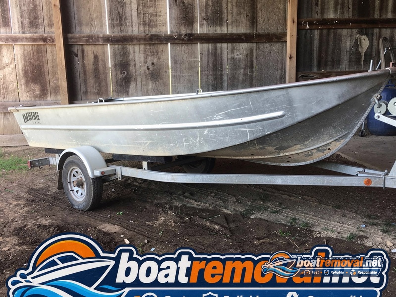 Boston Whaler 13 loaded for removal Edina MN
