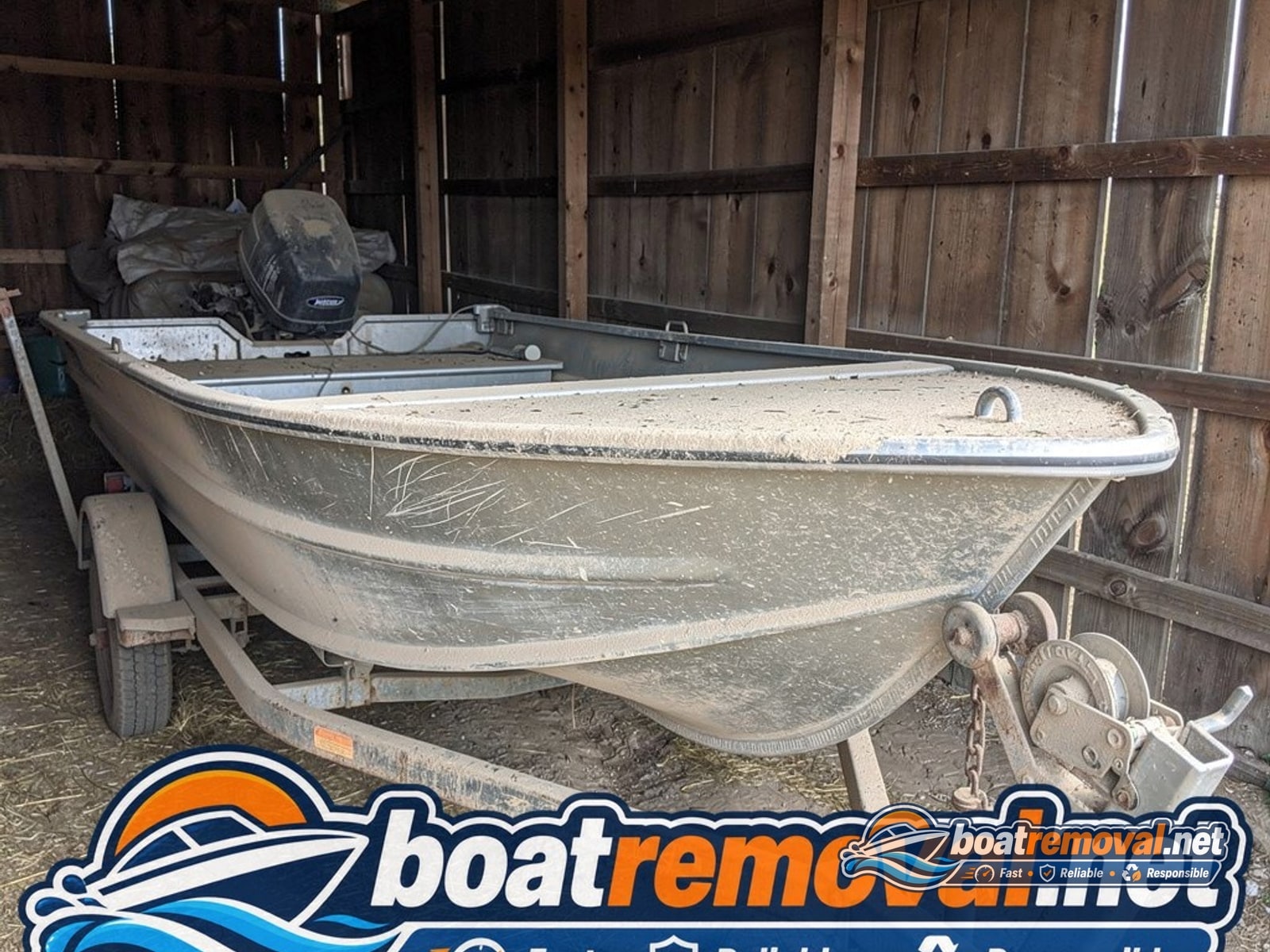 Jon boat 1436 removal Hamilton OH