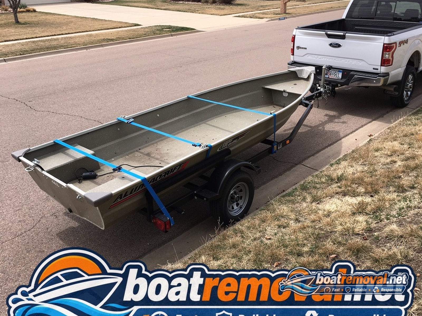 Boston Whaler 13 loaded for removal Sparks NV