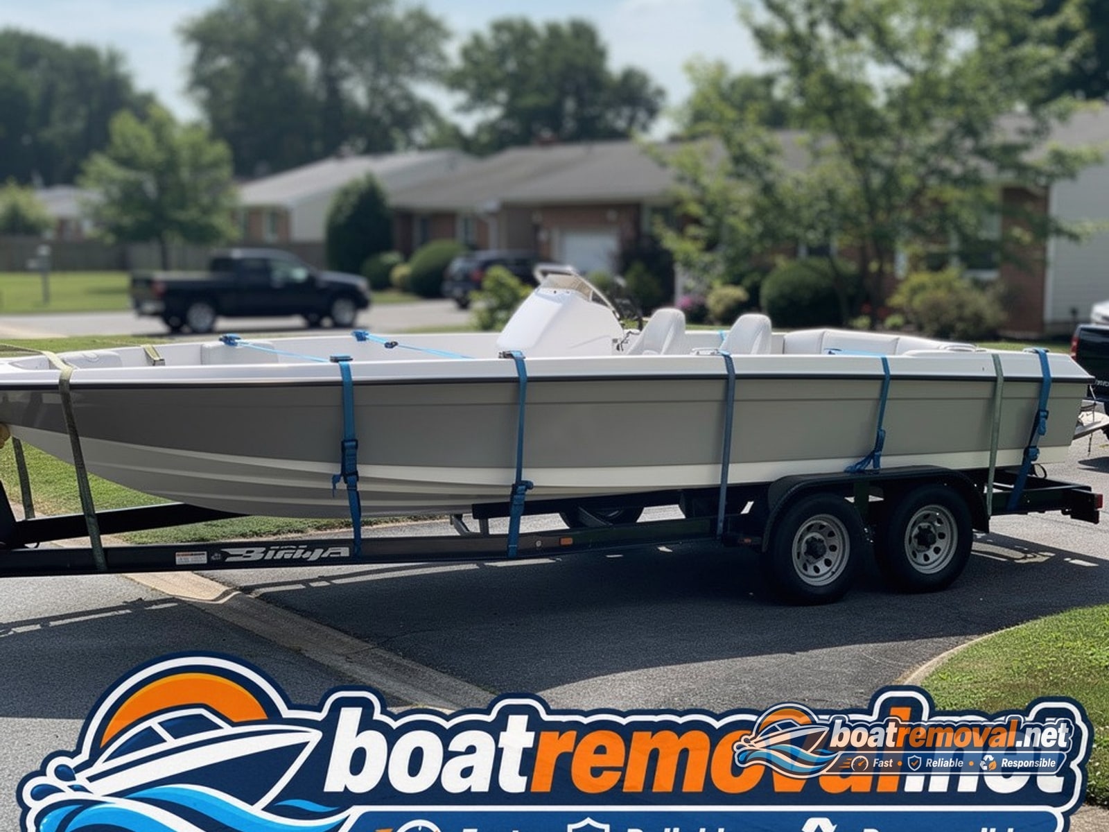 Glastron Swinger loaded for removal Bartlett TN