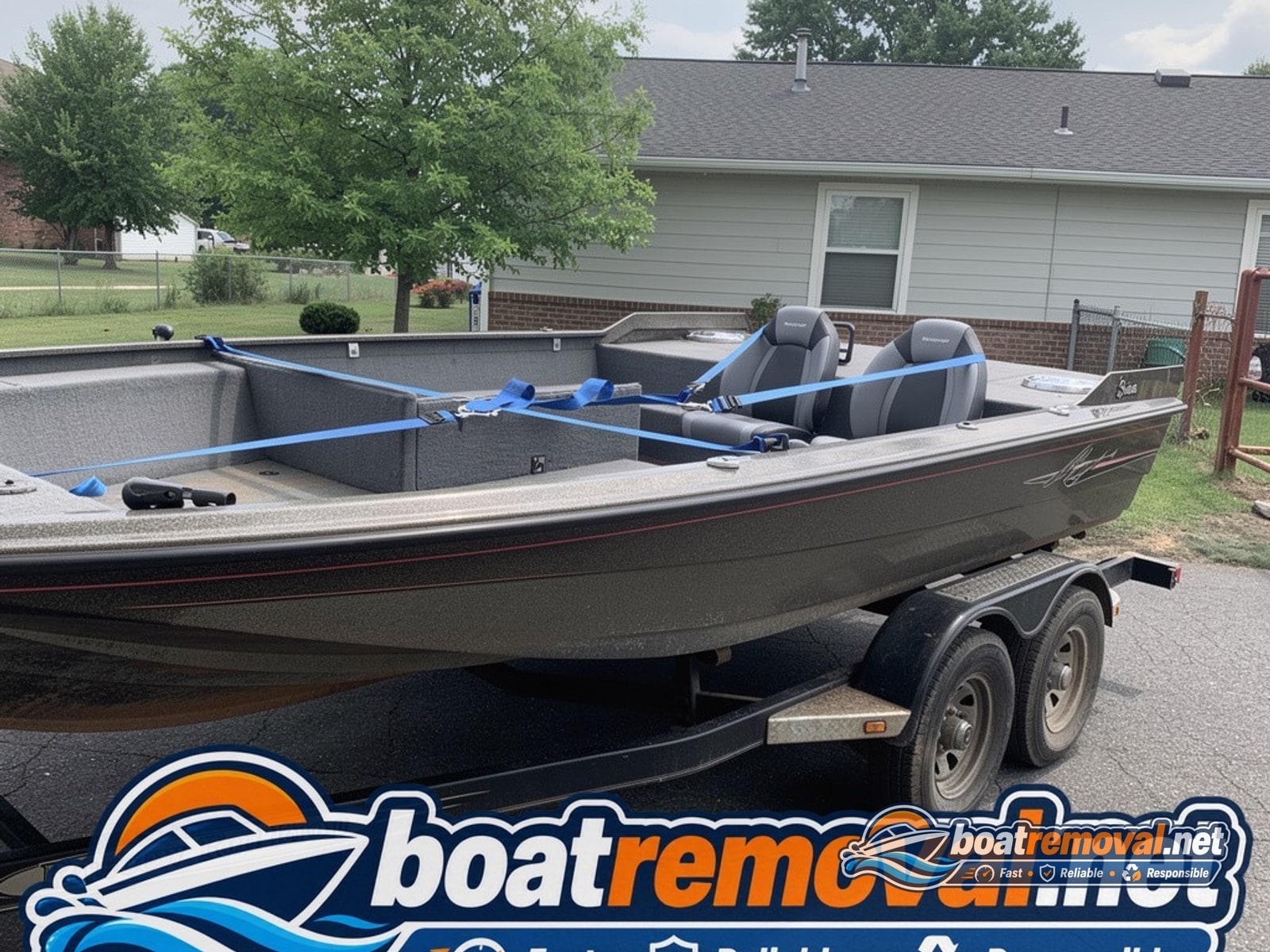 Tracker Pro 170 loaded for removal St. Cloud FL