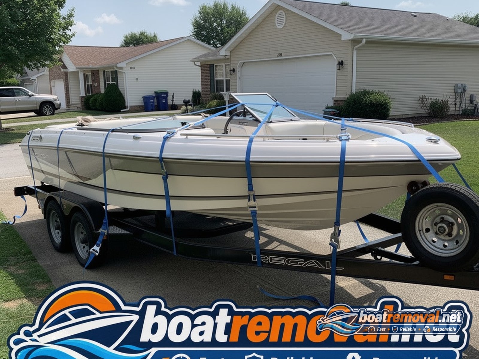 Renken 180 loaded for removal Redding CA