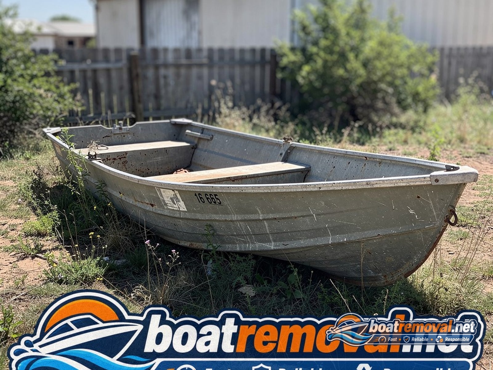 Jon boat 1436 removal Antelope CA