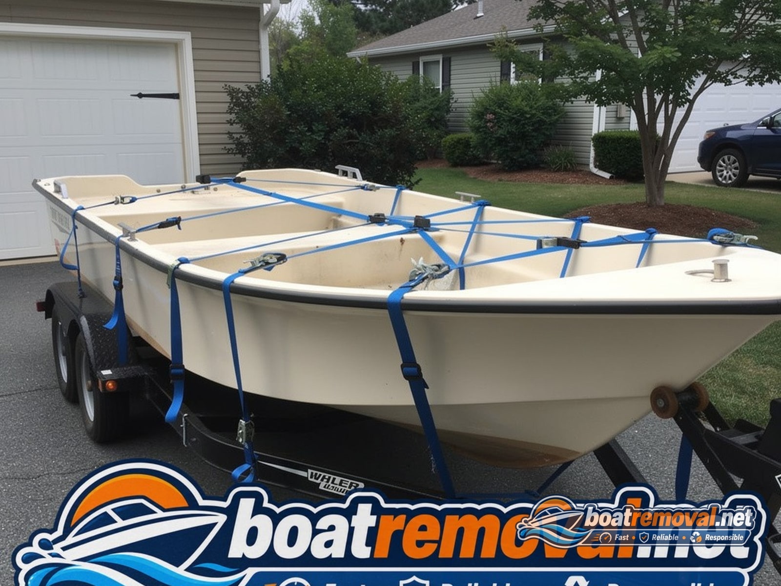 Bayliner 175 Bowrider loaded for removal Menifee CA