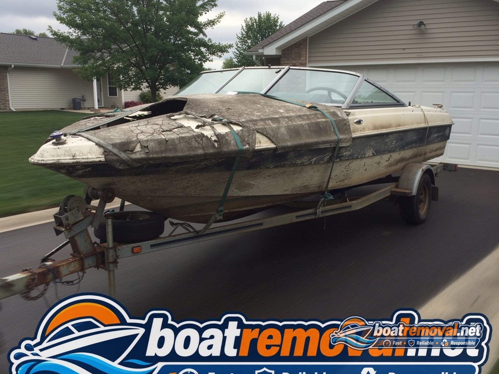 Glasspar Seafair loaded for removal Mount Laurel NJ
