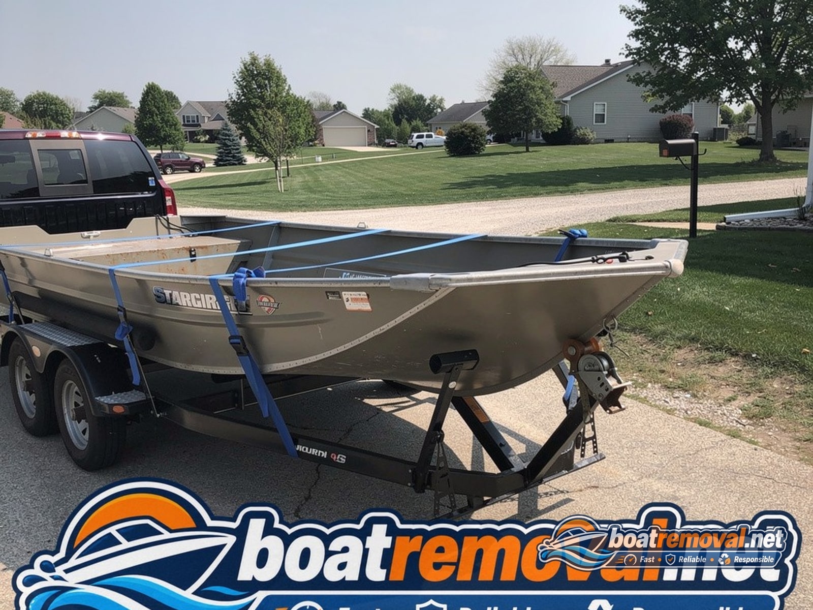 Boston Whaler 13 loaded for removal Atlanta GA