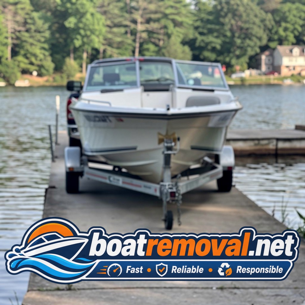 boat hauling North East PA, 26 ft Wellcraft cuddy cabin at lake ramp