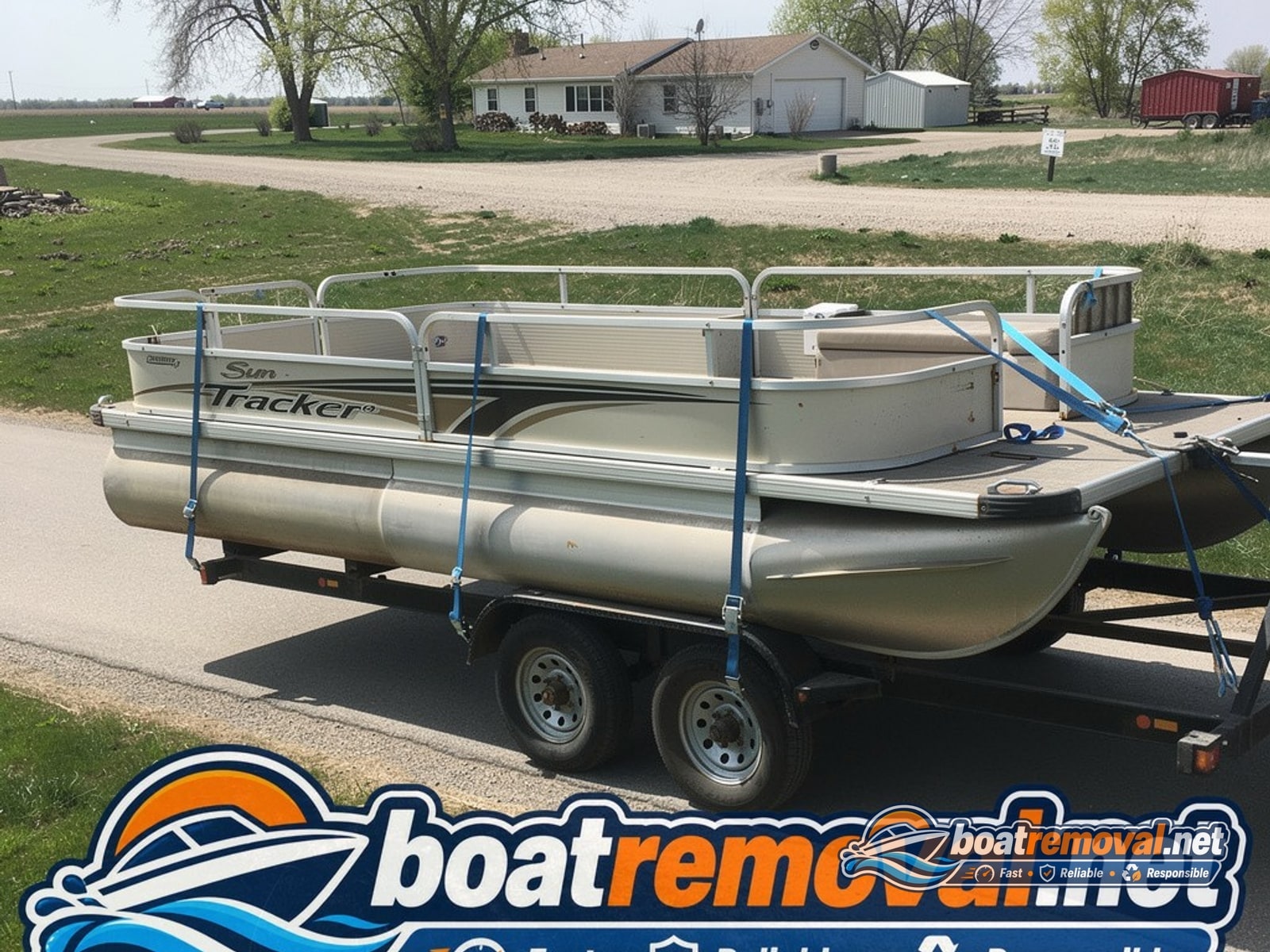 Harris FloteBote 24 loaded for removal Irvine CA