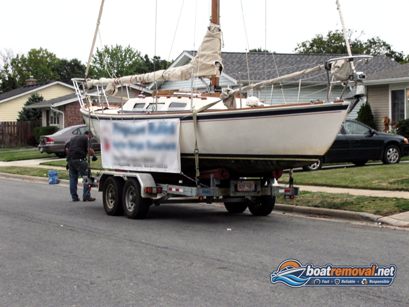Catalina 22 loaded for removal The Bronx NY