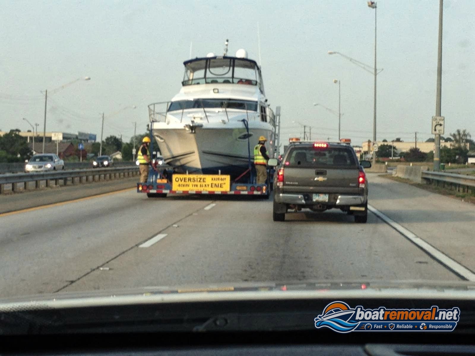 Silverton 34 loaded for removal Jersey City NJ