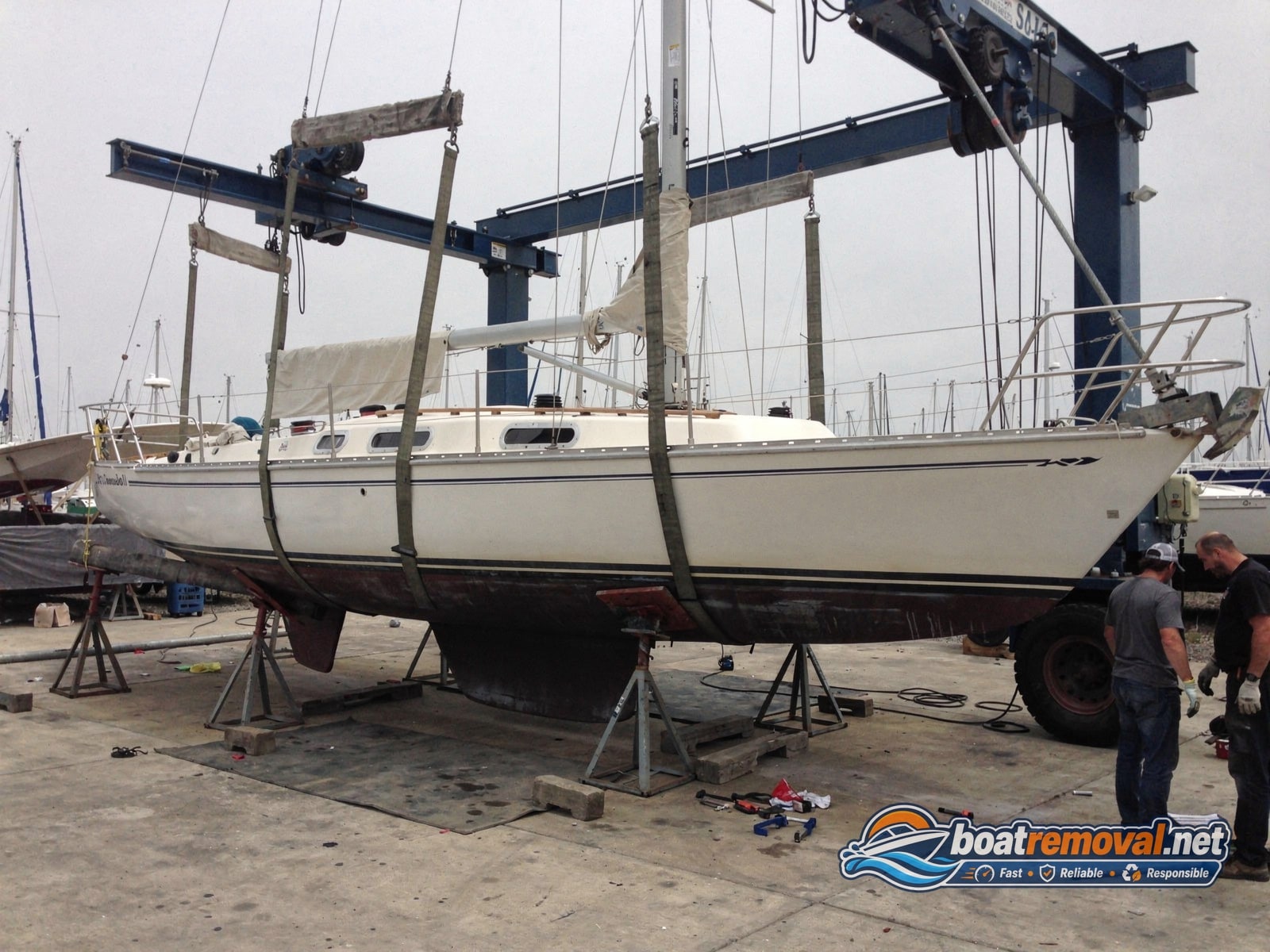 O'Day 25 loaded for removal Wheaton MD