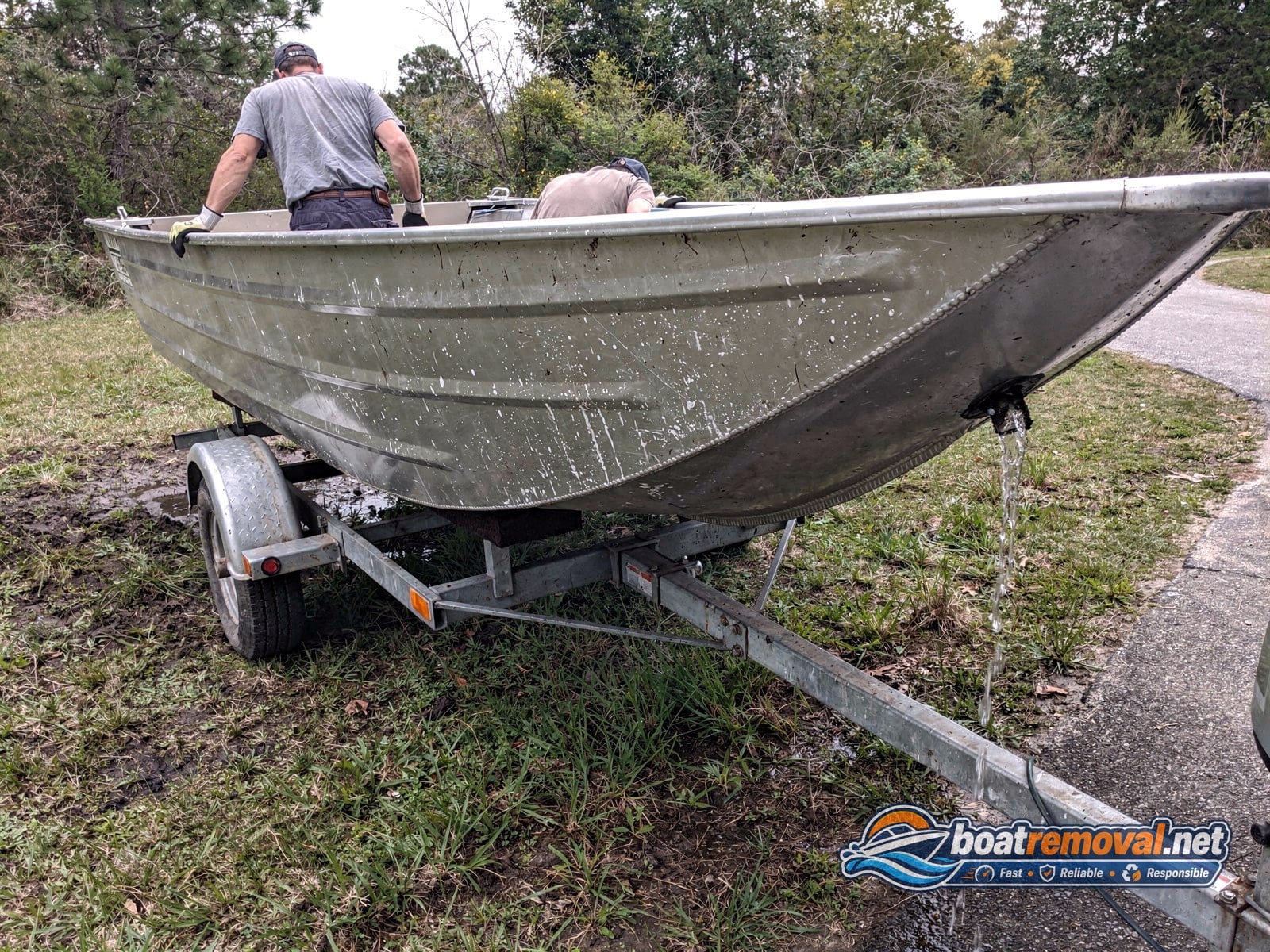 Jon boat 1436 loaded for removal Eastvale CA