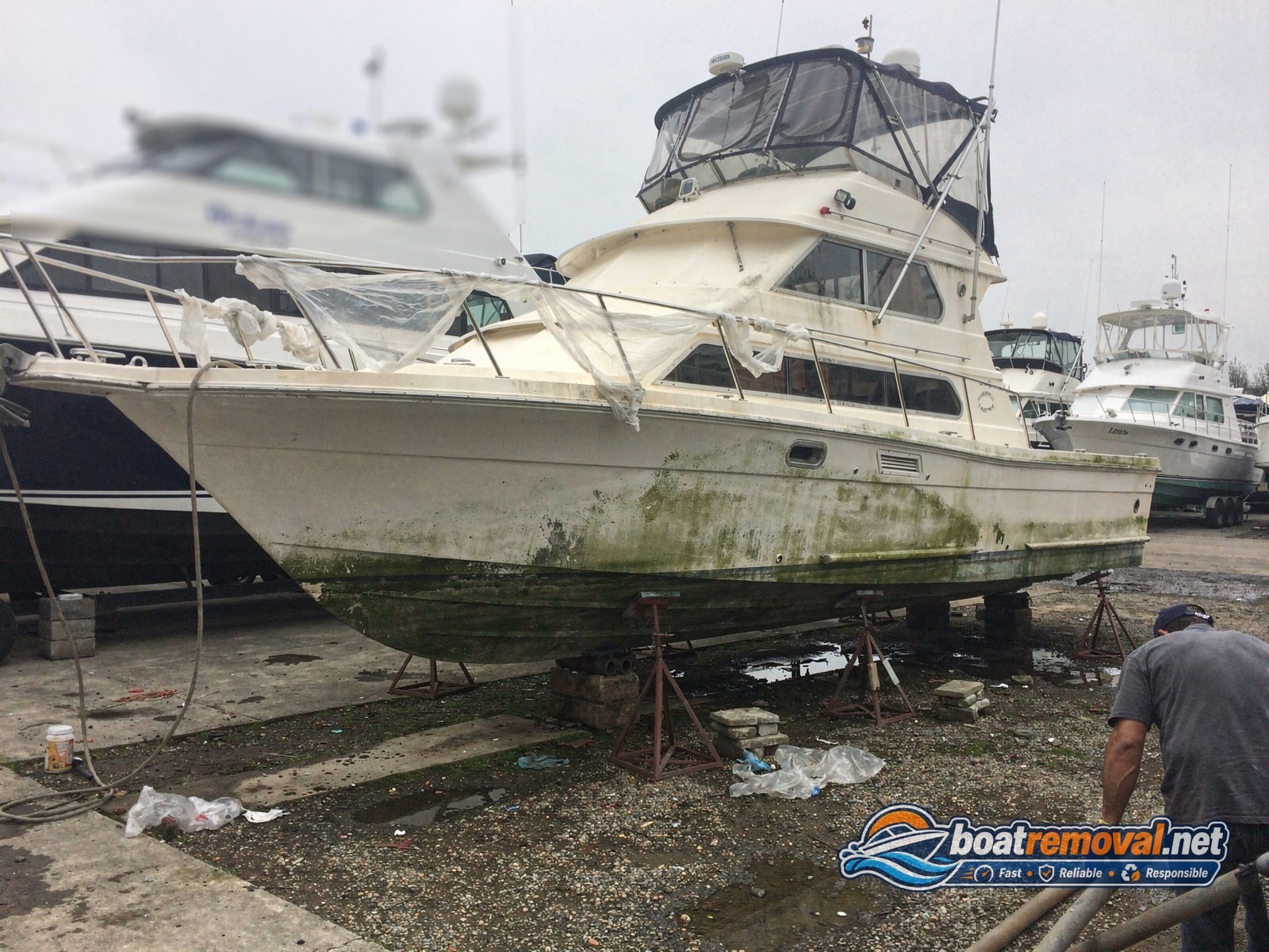 Bayliner 175 Bowrider removal Quincy MA