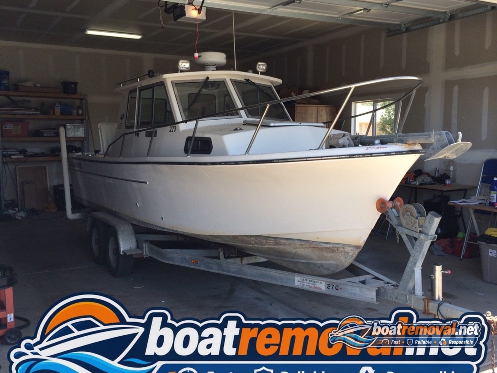 Glastron Swinger removal Atascocita TX