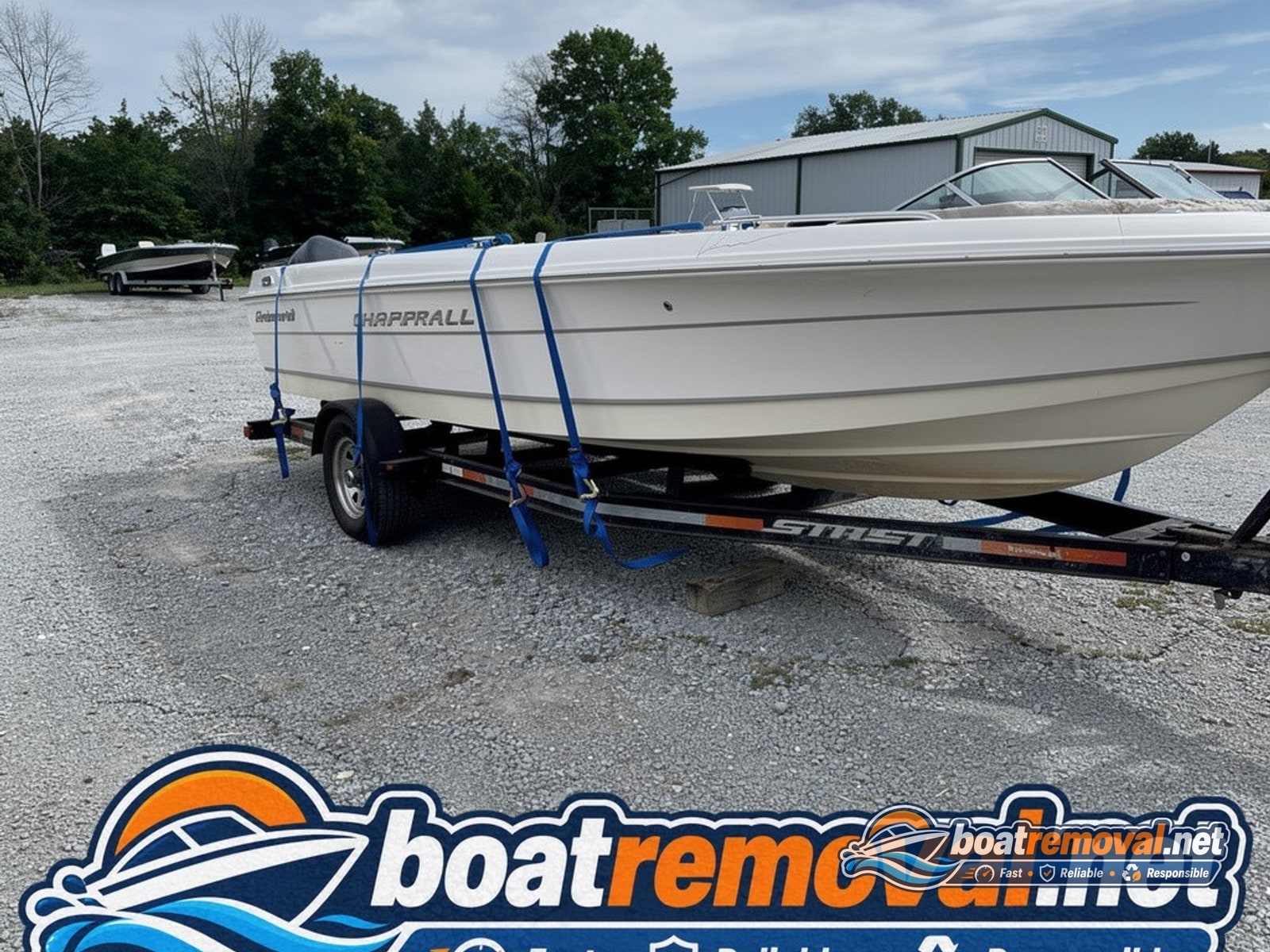 Crestliner 1650 loaded for removal Aloha OR