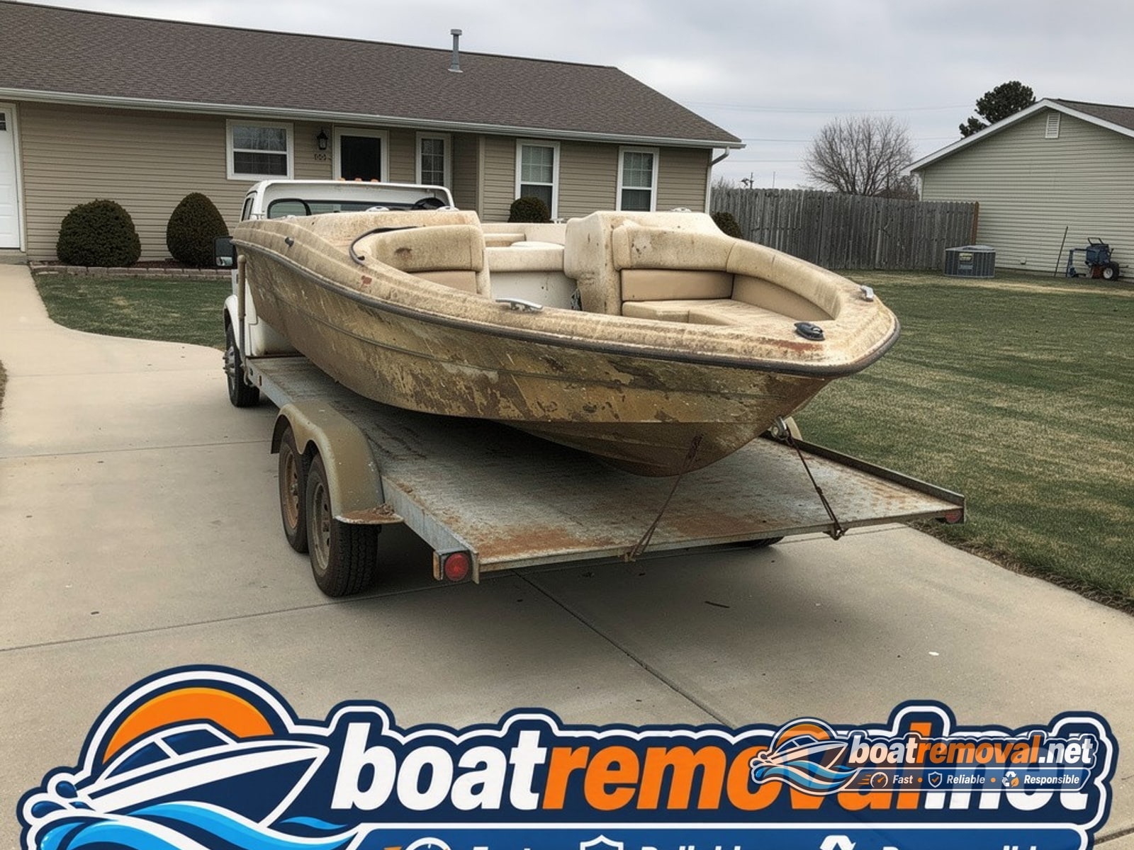 Bayliner 175 Bowrider loaded for removal Dublin CA
